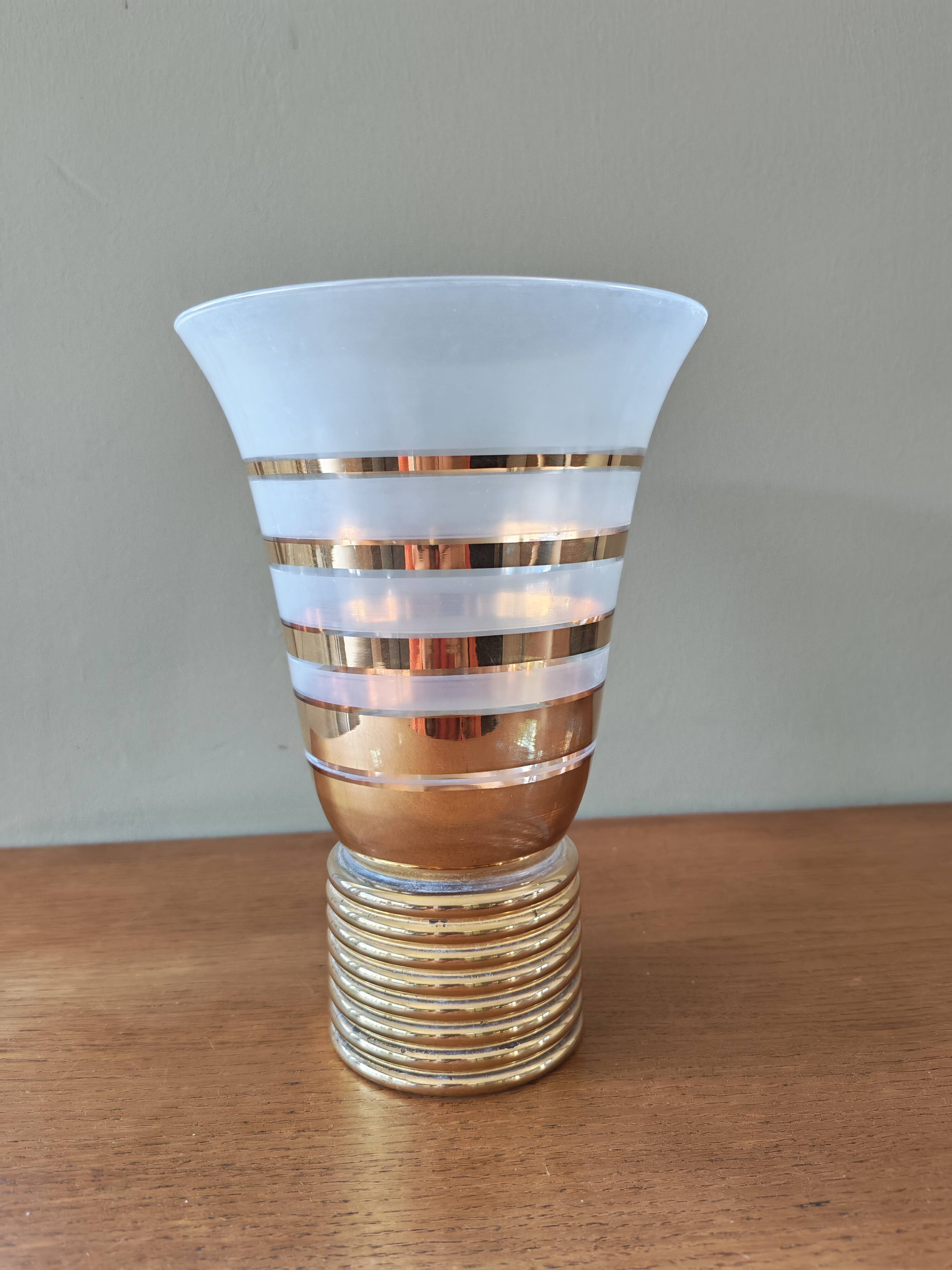 Art Deco glass vase