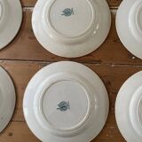 Set of 10 Moulin des loups plates