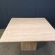 Vintage travertine dining table, 1970s