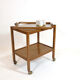 Light wood service and removable top from the 60s and 70s.