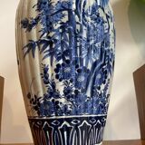 Vase chinois en blanc bleu