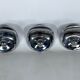 Mid-century modern set of three chrome plastic coat hangers Olaf Bohr 1960s