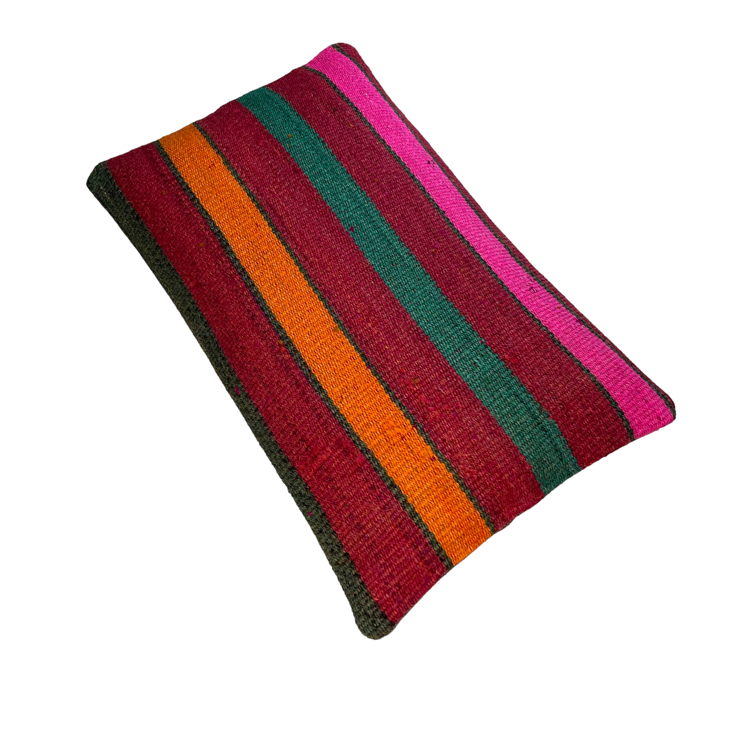 Vintage turkish kilim cushion cover, 30 x 50 cm