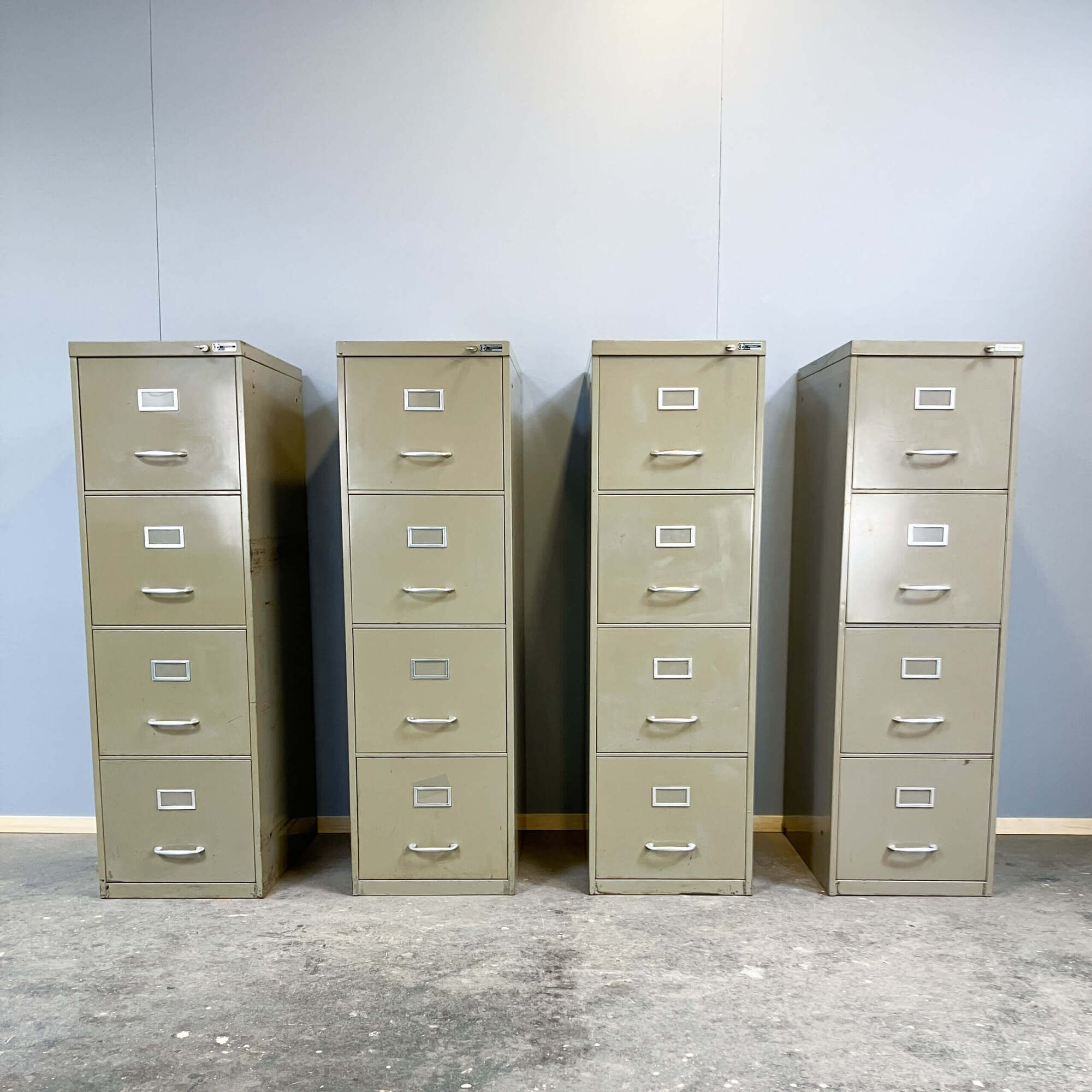 Large office or workshop cupboard by Pohlschröder, lacquered steel, 1970s