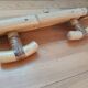 Rattan wall-mounted coat rack
