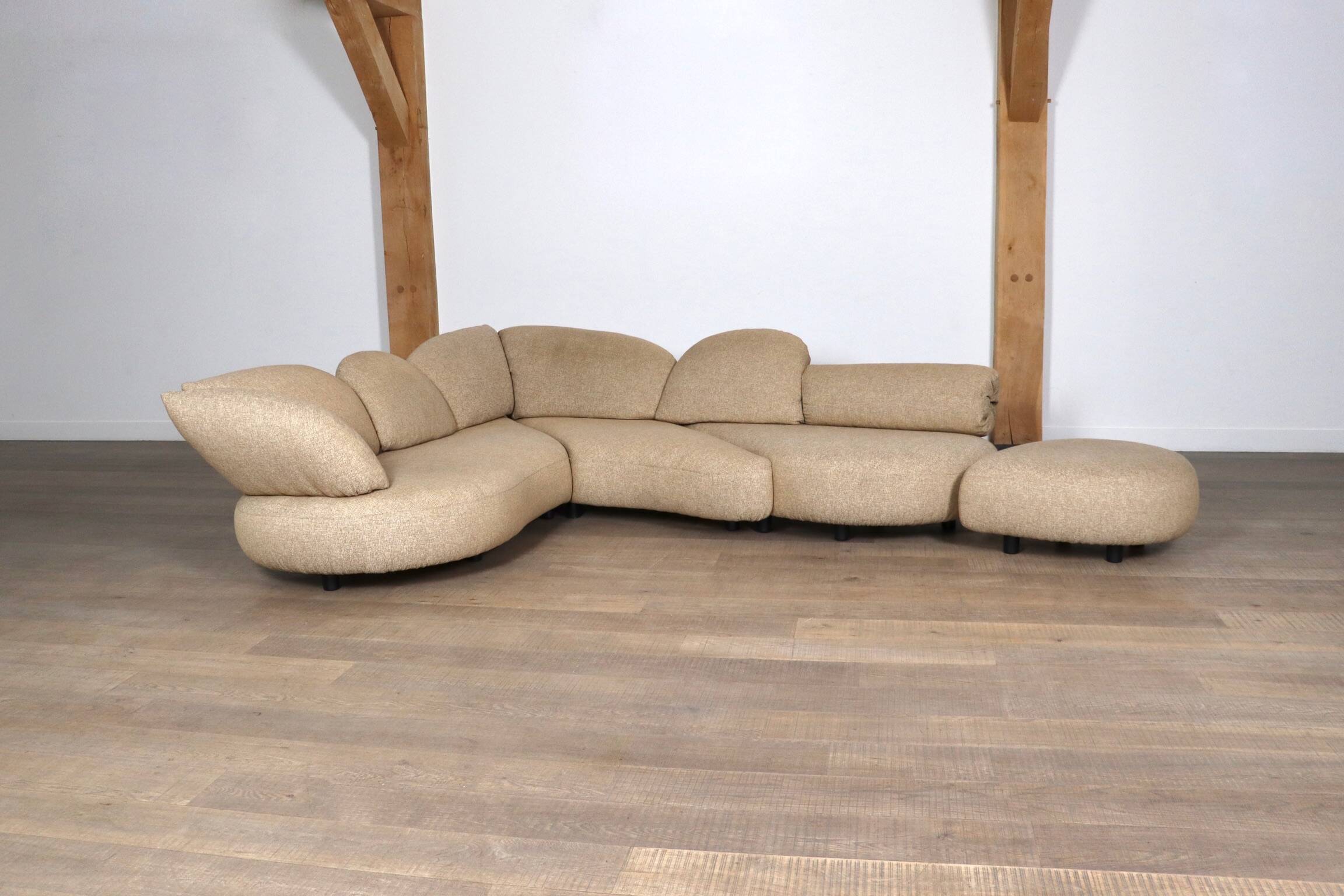 Sculptural Corner Sofa By Wiener Werkstätte, Austria 1970s
