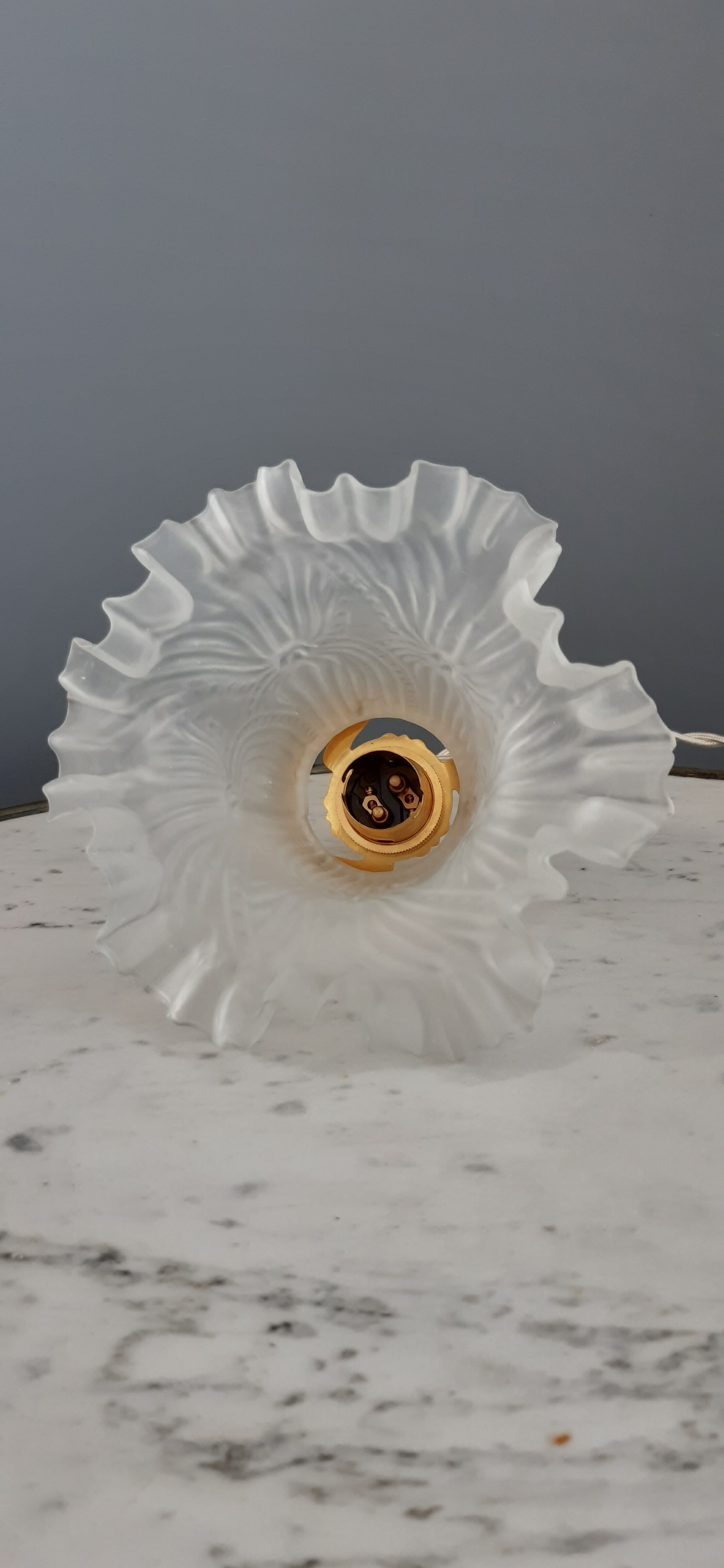 Walkman / suspension tulip in glass early twentieth century