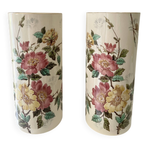 vases rouleaux en faïence