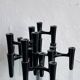 Set de 7 porte-bougies noirs design Koziol Hommage 2005 Allemagne