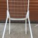 Suite de 3 fauteuils en  métal de couleur blanc EMU modèle RIO