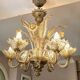 Murano glass chandelier, 6 arms, early 20th century
