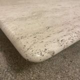 Table basse en travertin, Angelo Mangiarotti, Italy, 1970s
