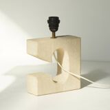 Lampe en pierre vintage circa 1970