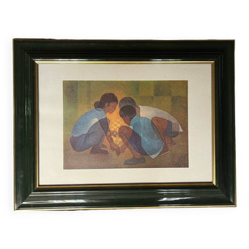 Louis Toffoli lithograph 34.5 x 24