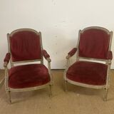 Pair of period directoire chairs