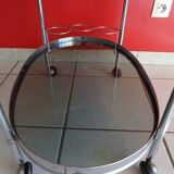 70s design chrome bar trolley