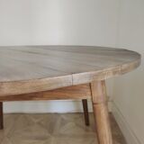 Wooden round table