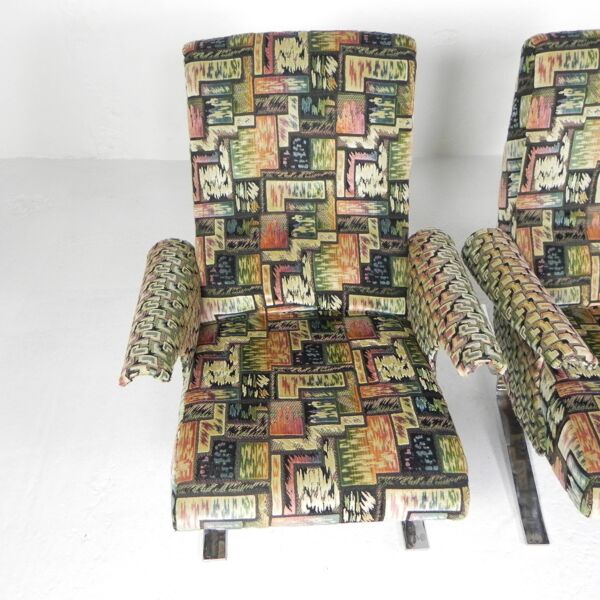 Set of 2 armchairs, model Copenhague, Francois Letourneur, 1960s