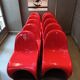 Dix chaises de Verner Panton