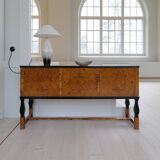 Art Nouveau ceramic table lamp Rörstrand Sweden, 1900