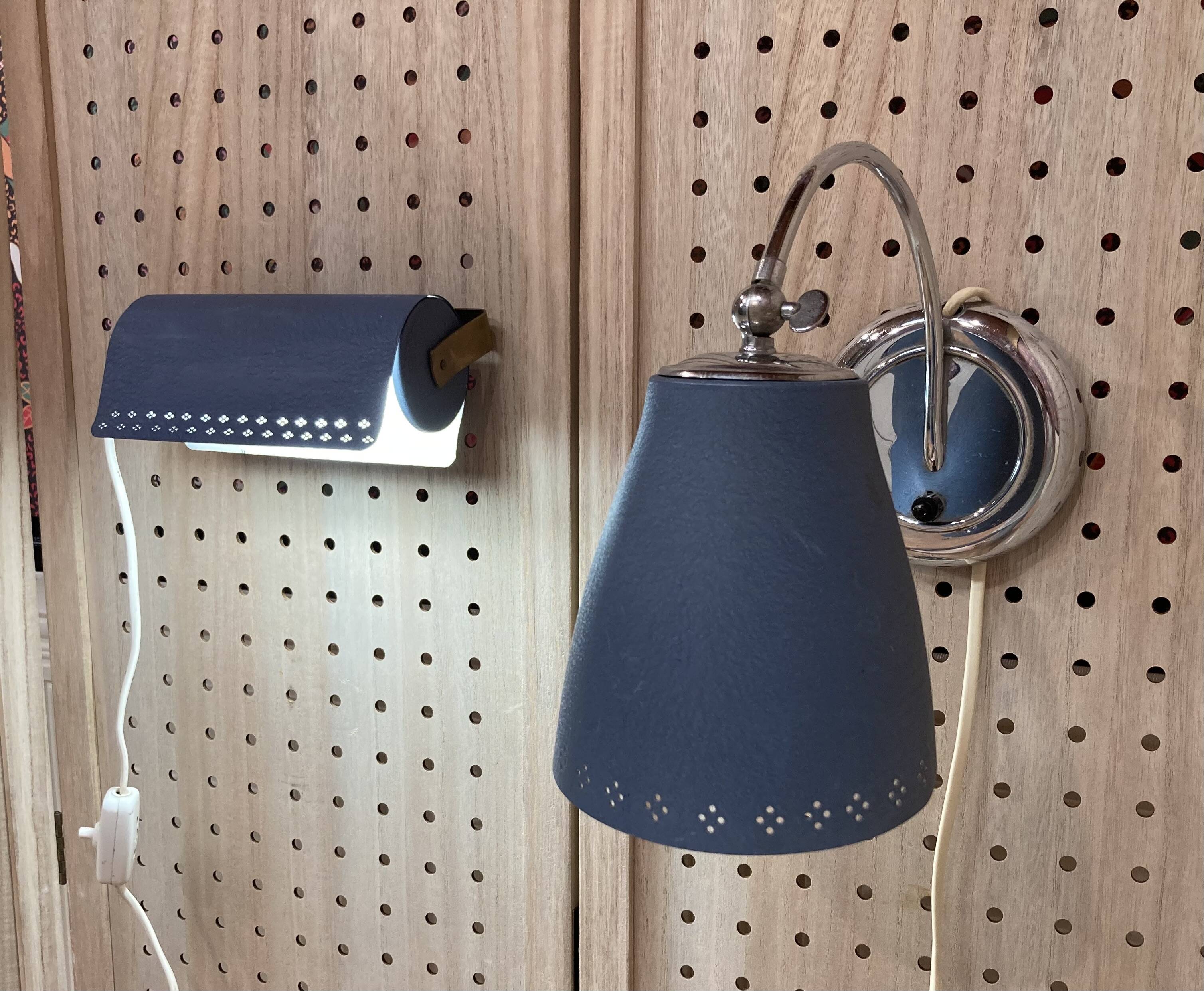 Pair of modular scandinavian design wall lights 1950.