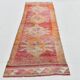 3x10 Turkish Red & Orange Vintage Runner Rug, 90x295Cm