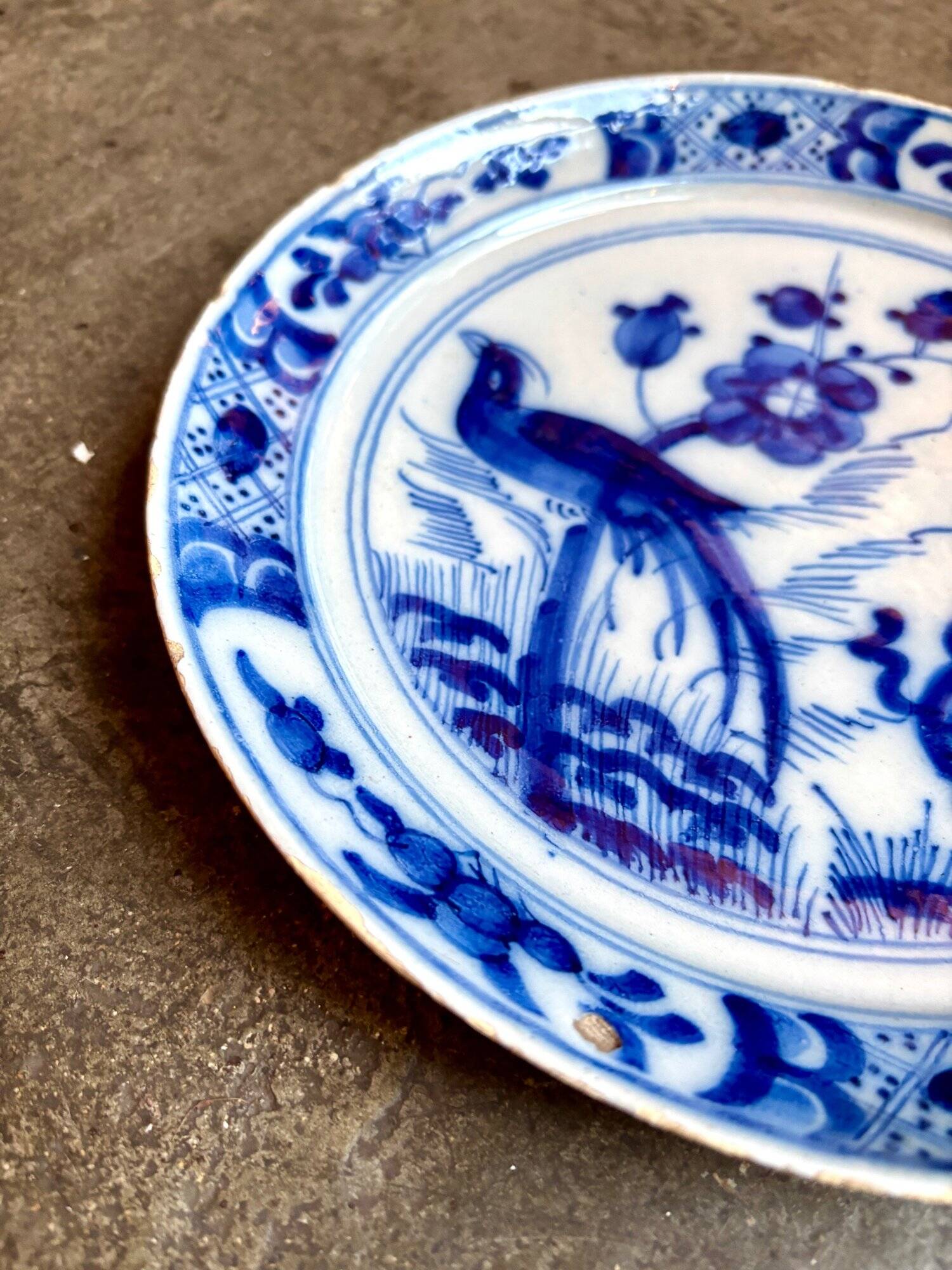Delft blue porcelain plate