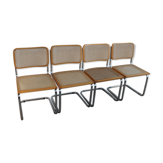 Lot 4 chaises Marcel Breuer cesca B32
