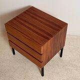 Chest of drawers or bedside table in rosewood 1950