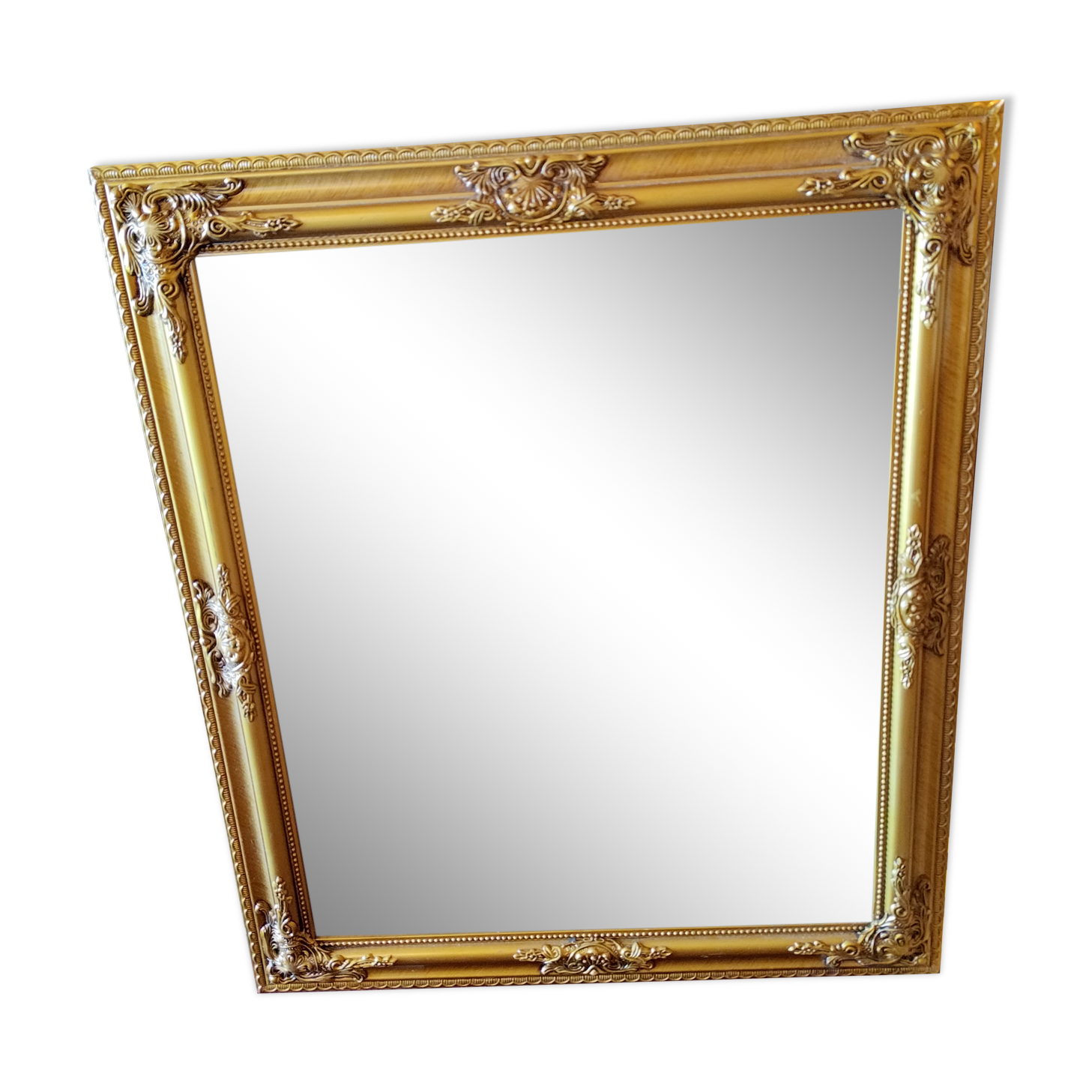 Beveled golden mirror 60 cm*72 cm