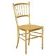 Spencer family gilded wooden bergère bench chair