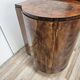 Art Deco sideboard in root walnut and fog with an aluminium base, 1940.