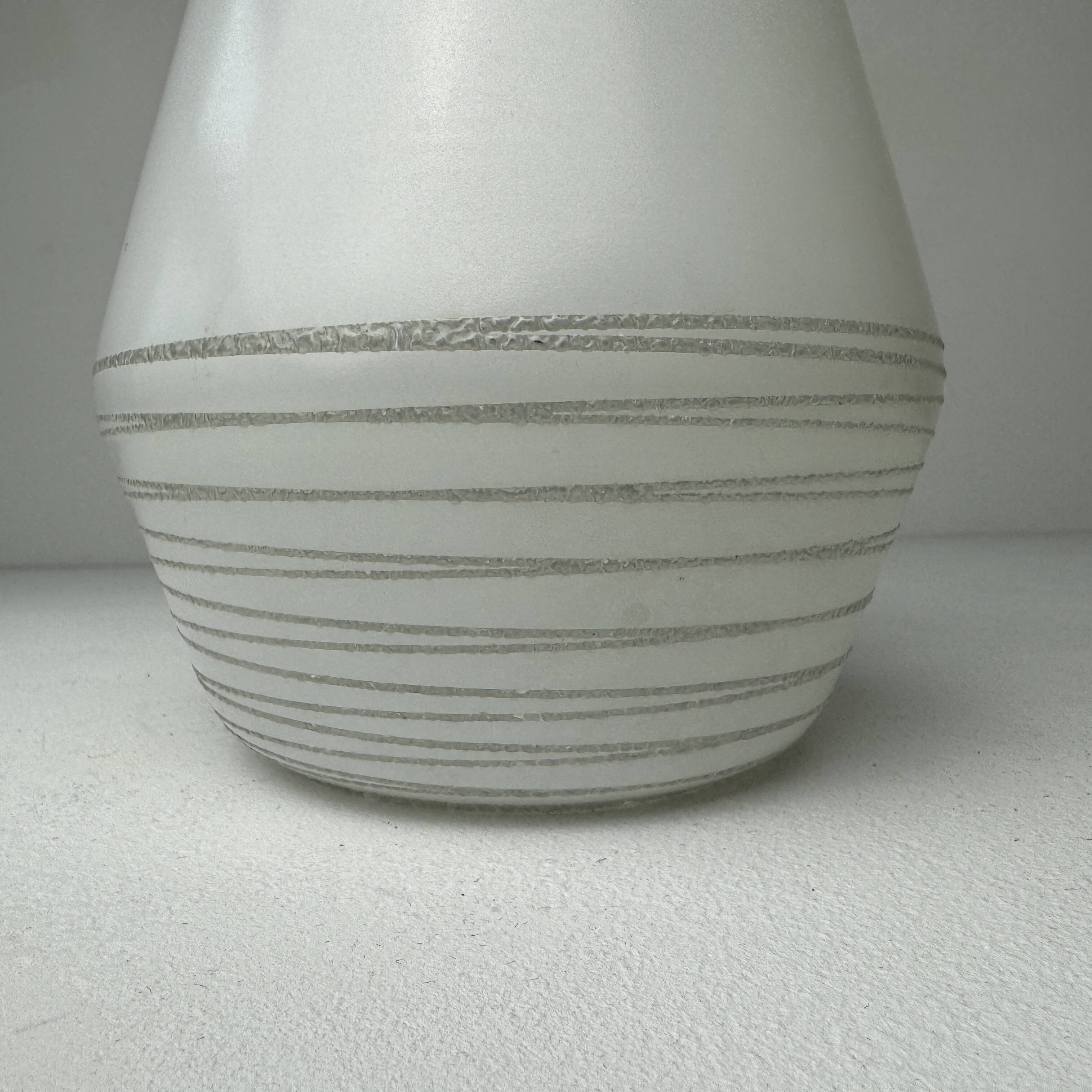 Vintage glass suspension light 1970