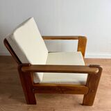 Fauteuil en pin massif
