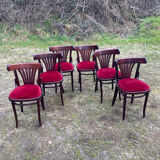 Velvet bistro chairs