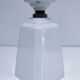 Lampe art déco opaline porcelaine