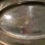 2 silver metal trays hotel bellevue