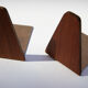 Pair of vintage rosewood book greenhouses