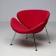 Mid-century modern chair with red and orange slices by Pierre Paulin
