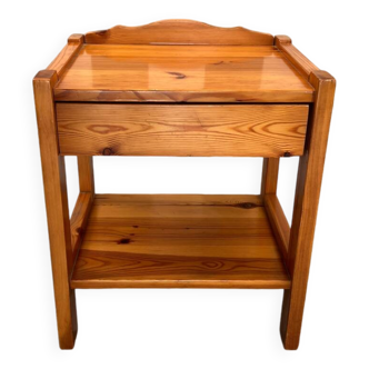 Pine bedside table
