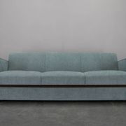 Newly Upholstered Art Deco Sofa / Folding Bed by Halabala, 1930s