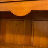 5-shelf solid wood bookcase