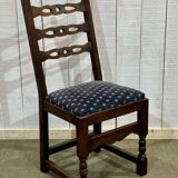 Set of 6 19th century English oak chairs
