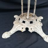 Old wrought iron garden table