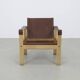 Safari Lounge Chair set in Leather by Escriba Brazil