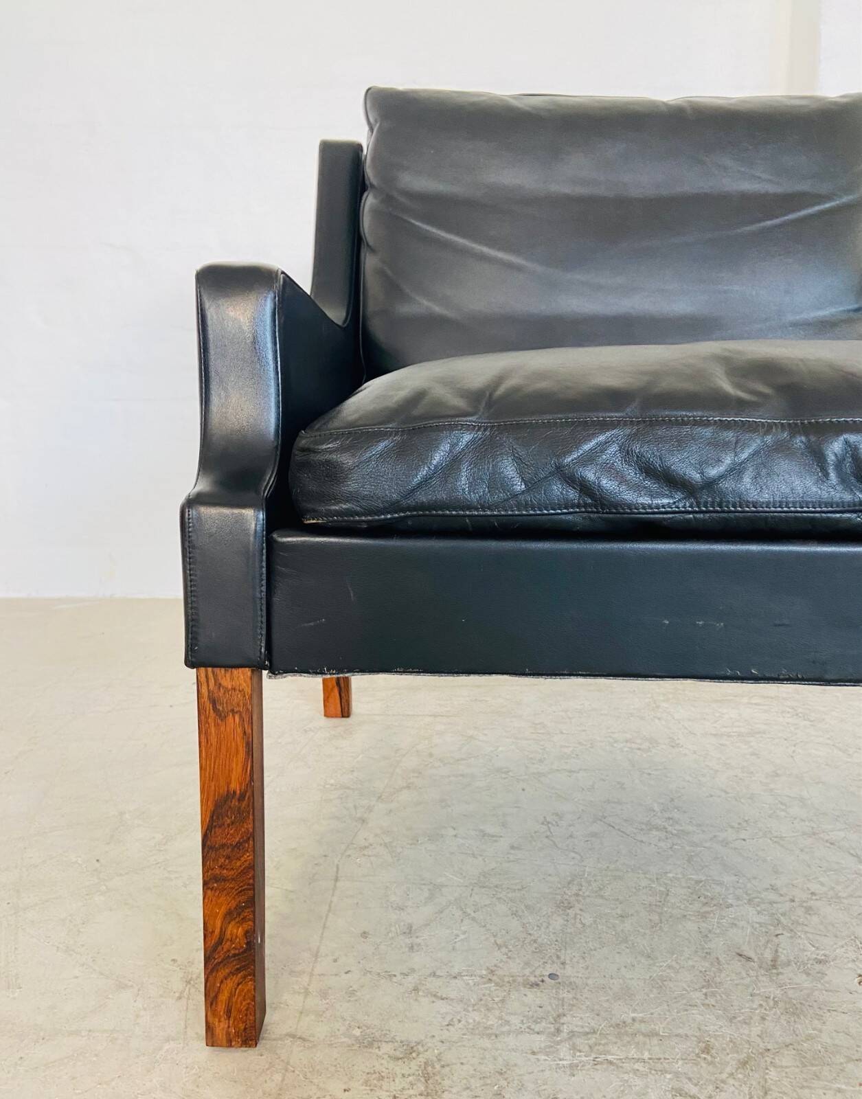 Vintage retro Danish mid-century G. Thams 2 person sofa & chair set