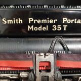 Remington portable typewriter from the 1930s and safe