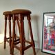 Paire tabourets bar vintage style pub anglais-75 cm