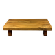 Brutalist sturdy hardwood coffee table 1960’s