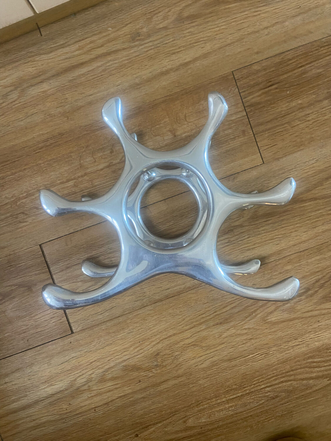 Vintage aluminum bottle holder